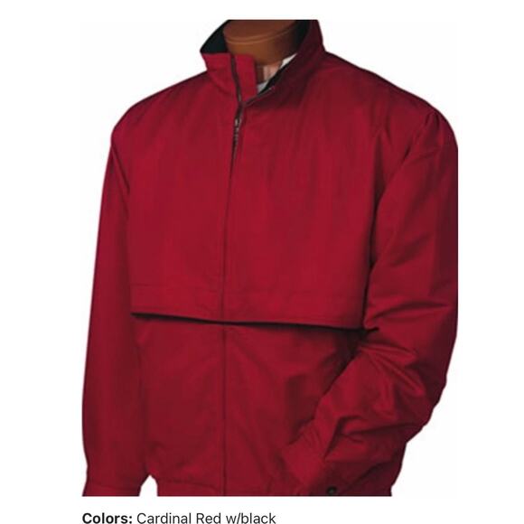 Briggs Equipment Jacket Cutter Buck Red Mens Size XL Full Zip Weathertec - Picture 2 of 15